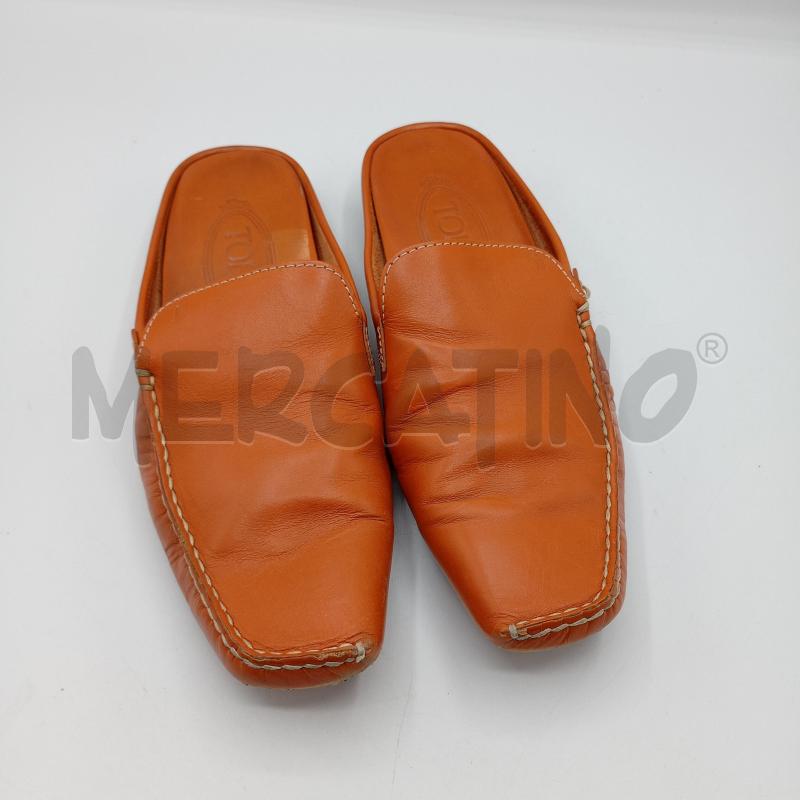 CIABATTE DONNA TOD'S CHIUSA ARANCIONE  | Mercatino dell'Usato Burolo 1