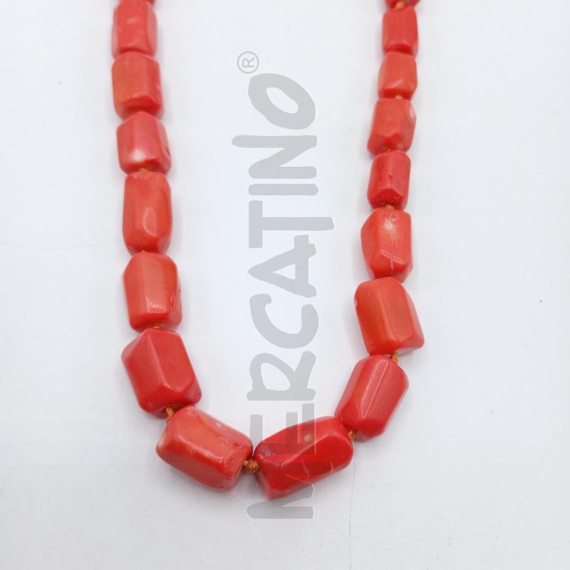 COLLANA CORALLO BAMBOO GRANDE ROSSO | Mercatino dell'Usato Burolo 2