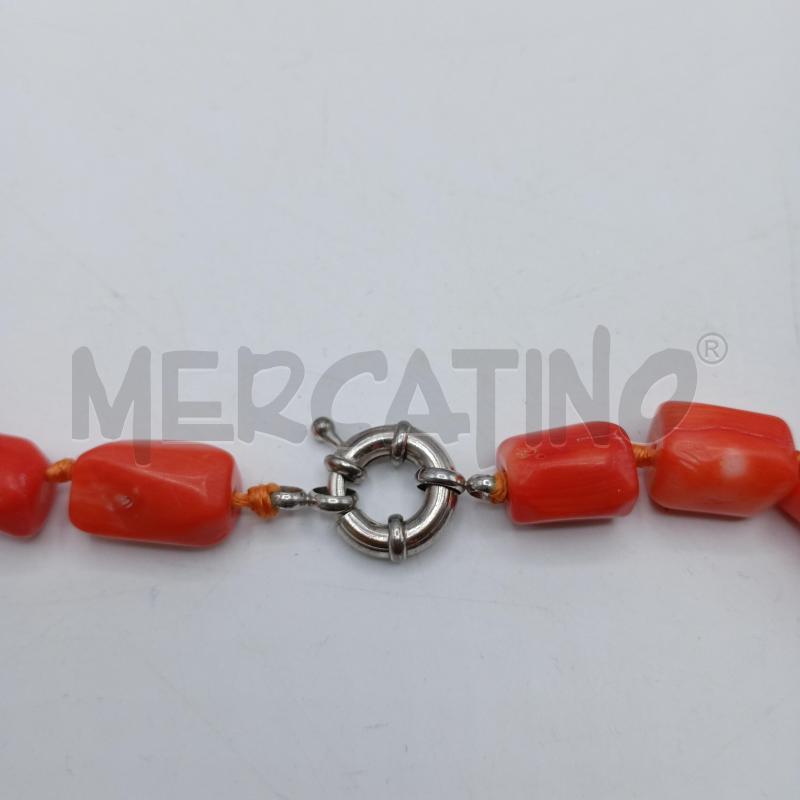 COLLANA CORALLO BAMBOO GRANDE ROSSO | Mercatino dell'Usato Burolo 3