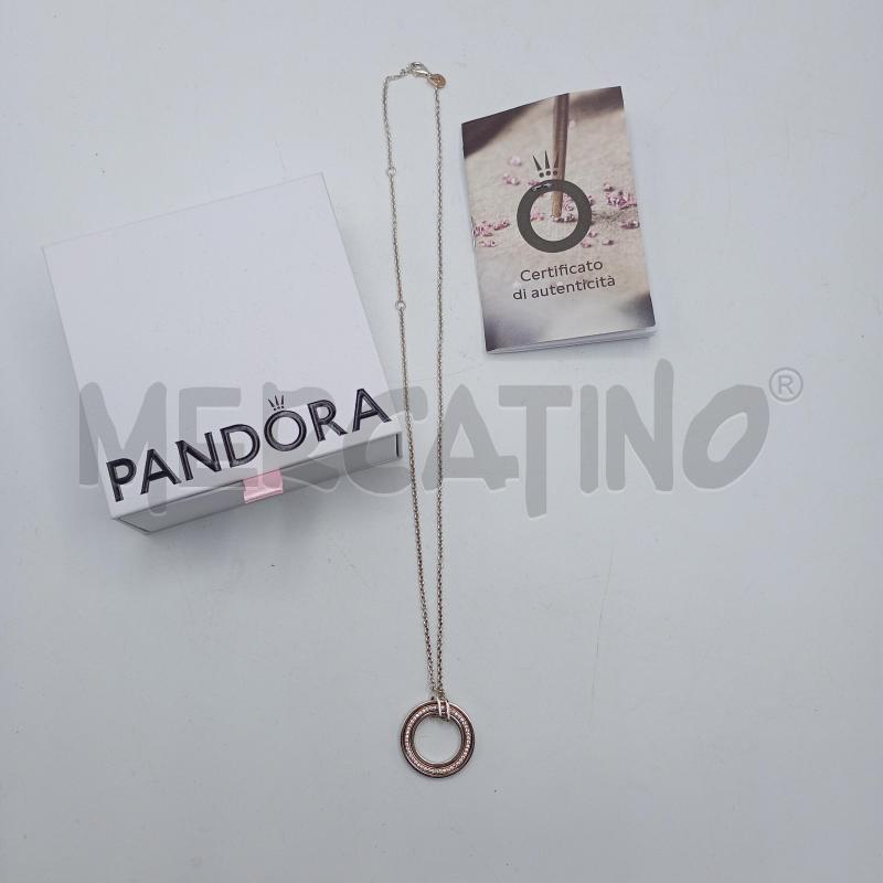 COLLANA PANDORA CERCHIO INFINITO CON CERTTIFICATO | Mercatino dell'Usato Burolo 1