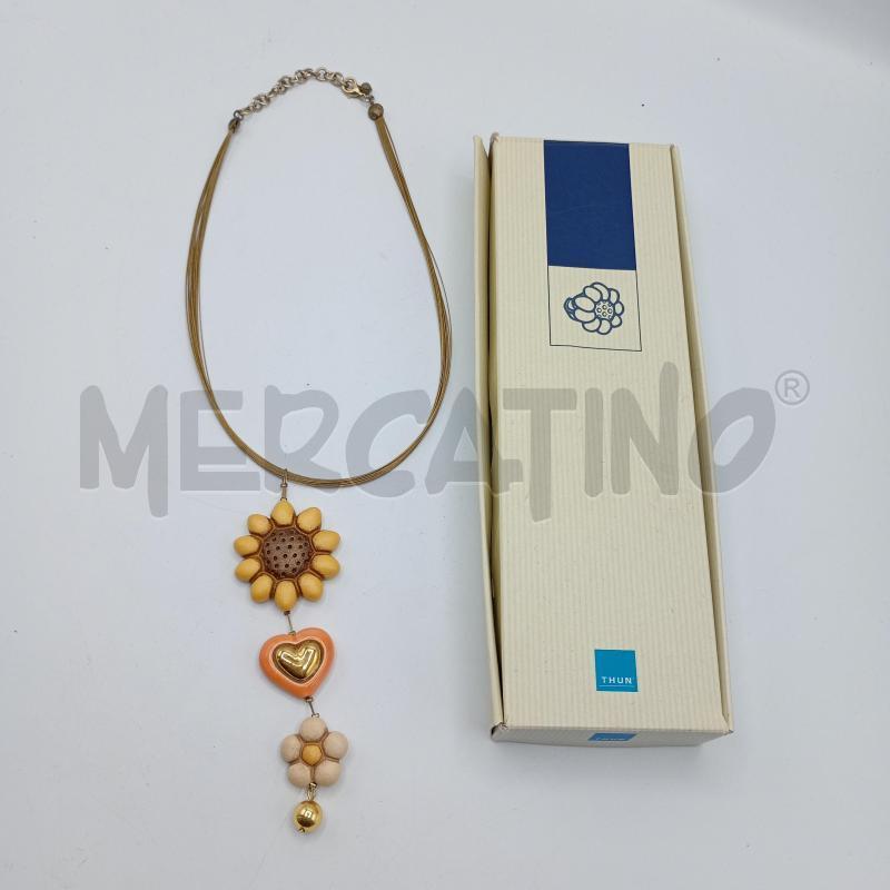 COLLANA THUN GIRASOLE GIALLO | Mercatino dell'Usato Burolo 1