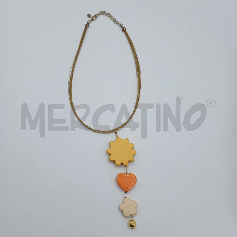 COLLANA THUN GIRASOLE GIALLO | Mercatino dell'Usato Burolo 2