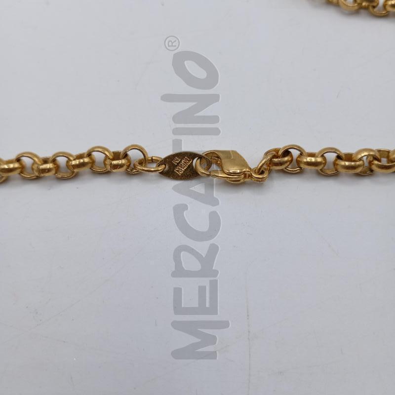 COLLANA TRIFARI PELRINE BIANCO DORATO GABBIETTA | Mercatino dell'Usato Burolo 3