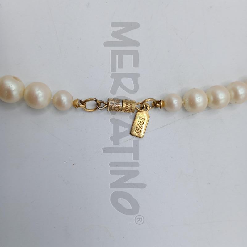 COLLANA VINTAGE 1928 TM PERLINE BIANCHE GABBIETTE ORO | Mercatino dell'Usato Burolo 3