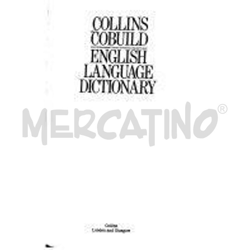 COLLINS COBUILD ENGLISH LANGUAGE DICTIONARY | Mercatino dell'Usato Burolo 1