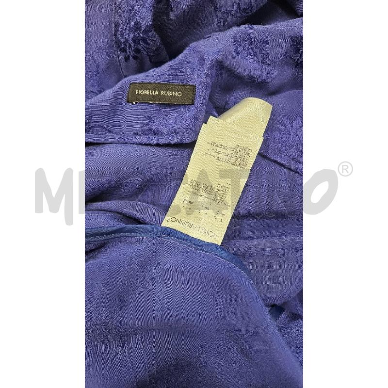 COMPLETO DONNA FIORELLA RUBINO BLU FIORI CINTURINO  | Mercatino dell'Usato Burolo 3