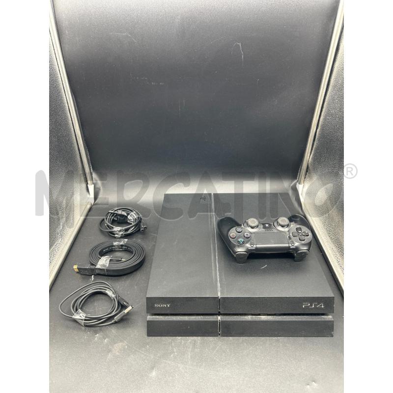 CONSOLLE PS4 NERA + JOYSTICK | Mercatino dell'Usato Burolo 1
