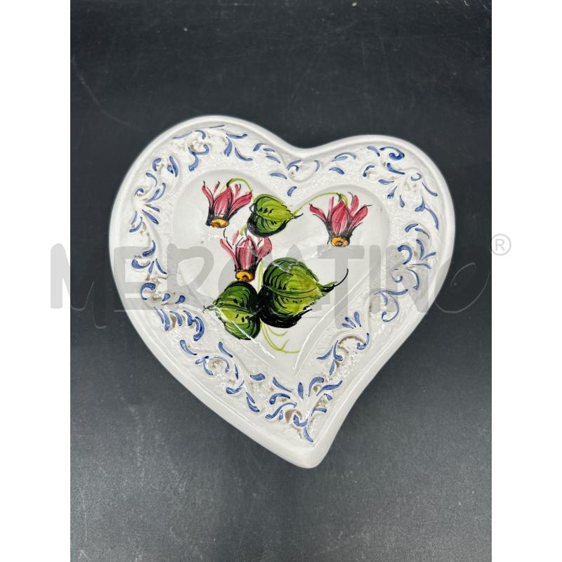 CONTENITORE CERAMICA BASSANO CUORE | Mercatino dell'Usato Burolo 1