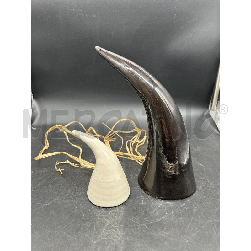 CORNI COTTO MARRONE E BIANCO | Mercatino dell'Usato Burolo 1