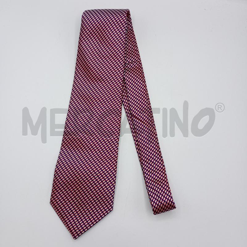 CRAVATTA HWASE CURTIS LONDON ROSSO BLU  | Mercatino dell'Usato Burolo 1