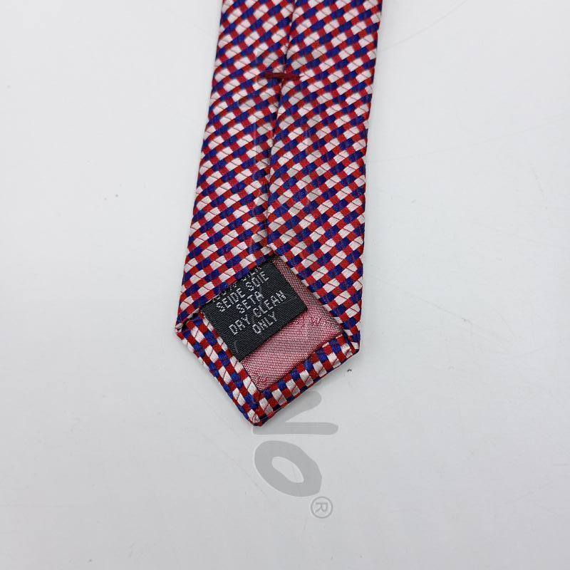 CRAVATTA HWASE CURTIS LONDON ROSSO BLU  | Mercatino dell'Usato Burolo 3