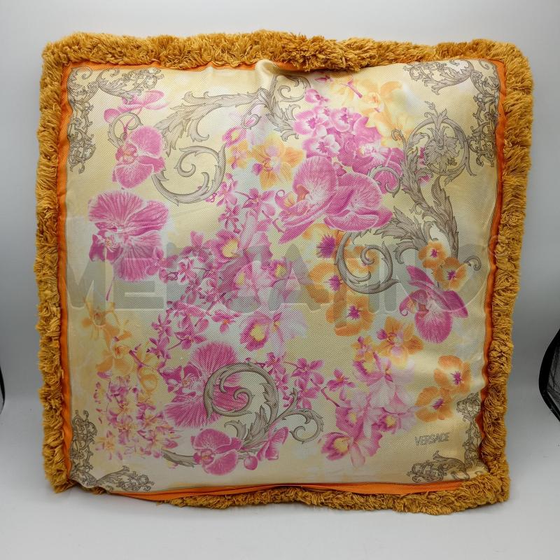 CUSCINO VERSACE ROSA  GIALLO FIORI  | Mercatino dell'Usato Burolo 2