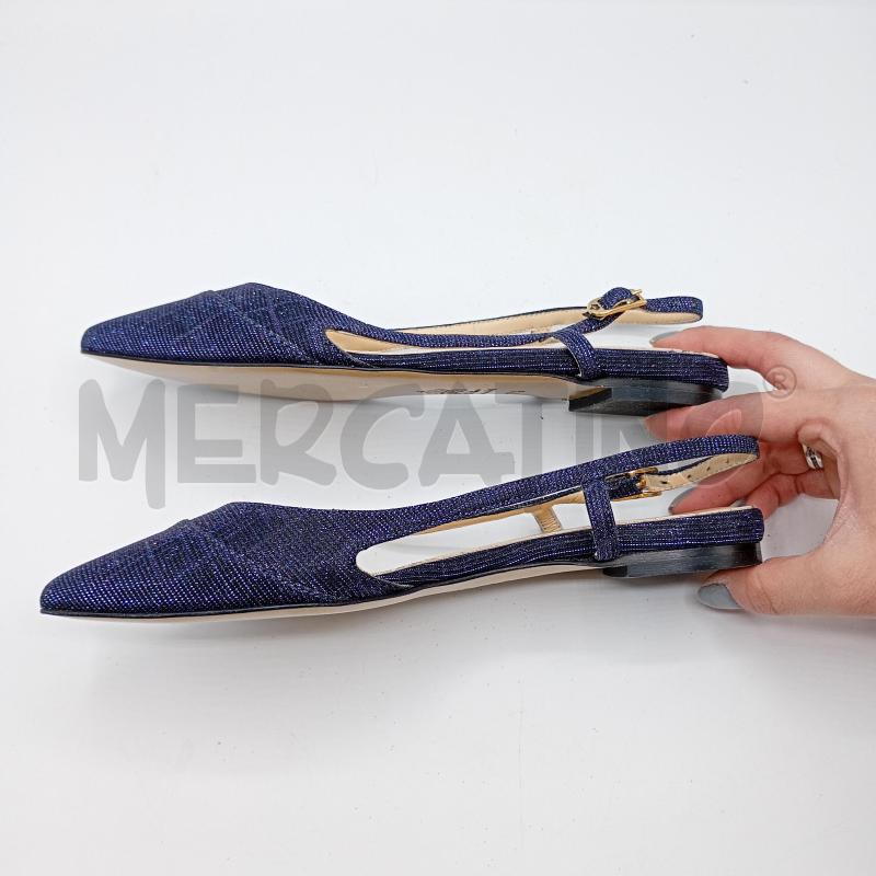 DECOLLETE BASSO L'ARIANNA BLU CANGIANTE STRASS | Mercatino dell'Usato Burolo 3