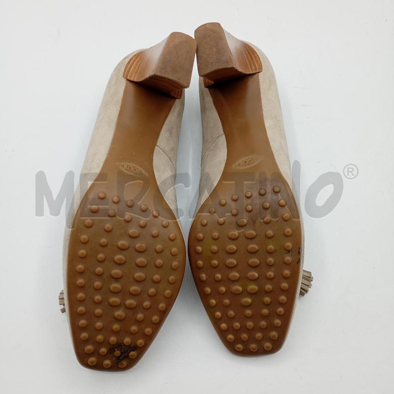 DECOLLETE TOD'S BEIGE FRANGETTE + SCAT | Mercatino dell'Usato Burolo 5