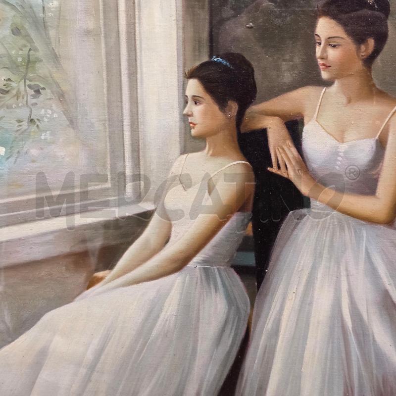 DIPINTO COPPIA BALLERINA CORNICE LEGNO | Mercatino dell'Usato Burolo 3