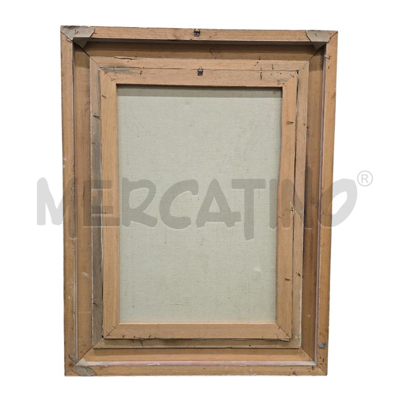 DIPINTO UOMO CORNICE LEGNO | Mercatino dell'Usato Burolo 3