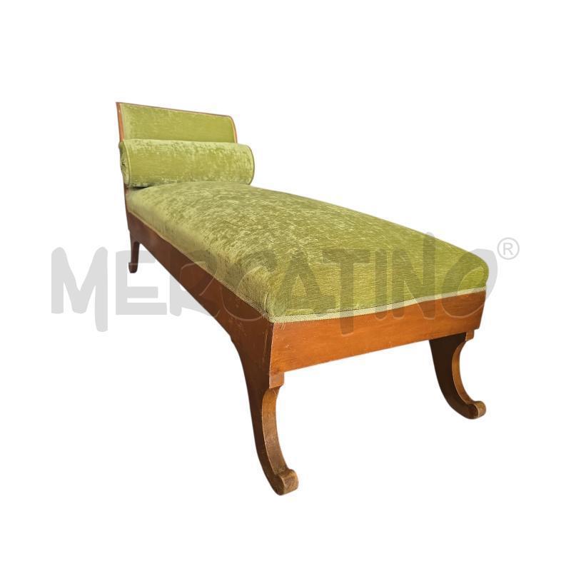 DIVANETTO TESSUTO VERDE | Mercatino dell'Usato Burolo 3