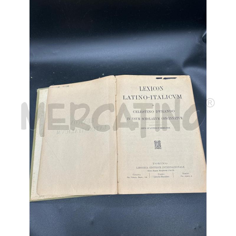 DIZIONARIO DURANDO LESSICO LATINO GRECO | Mercatino dell'Usato Burolo 2