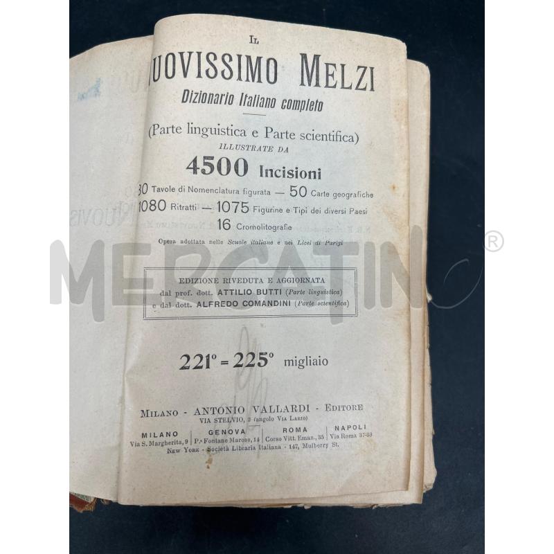 DIZIONARIO IL NUOVISSIMO MELZI 1913 | Mercatino dell'Usato Burolo 3