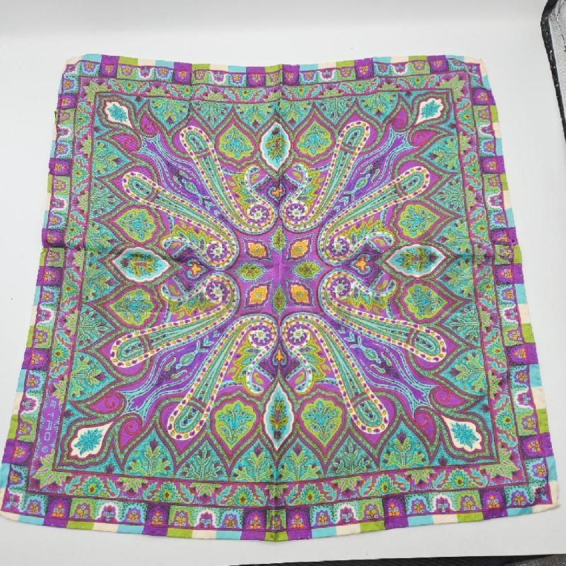 FAZZOLETTO ETRO AZZURRO VIOLA BAROCCO | Mercatino dell'Usato Burolo 2