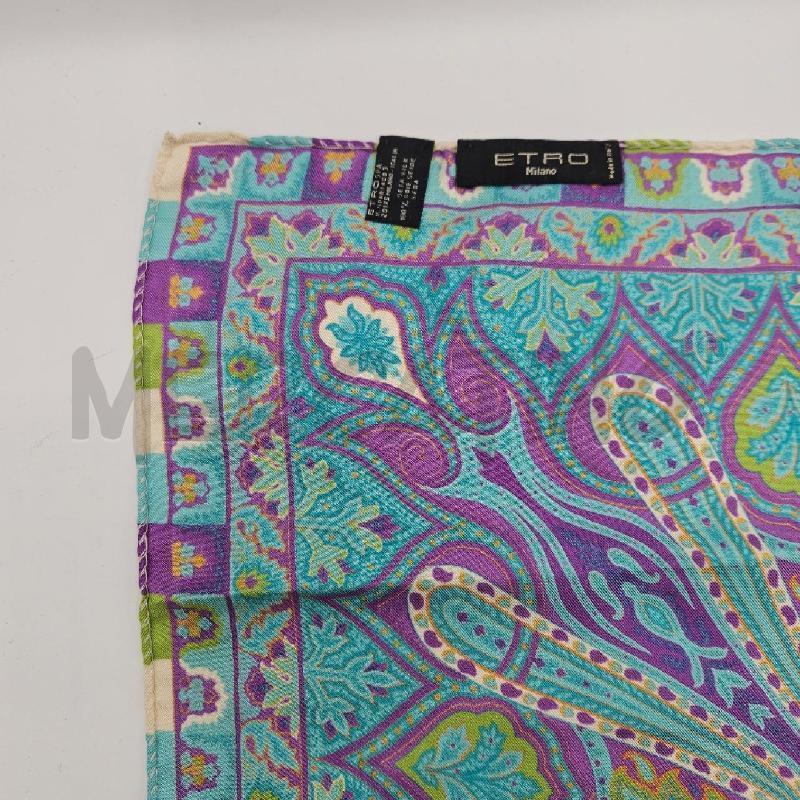 FAZZOLETTO ETRO AZZURRO VIOLA BAROCCO | Mercatino dell'Usato Burolo 4