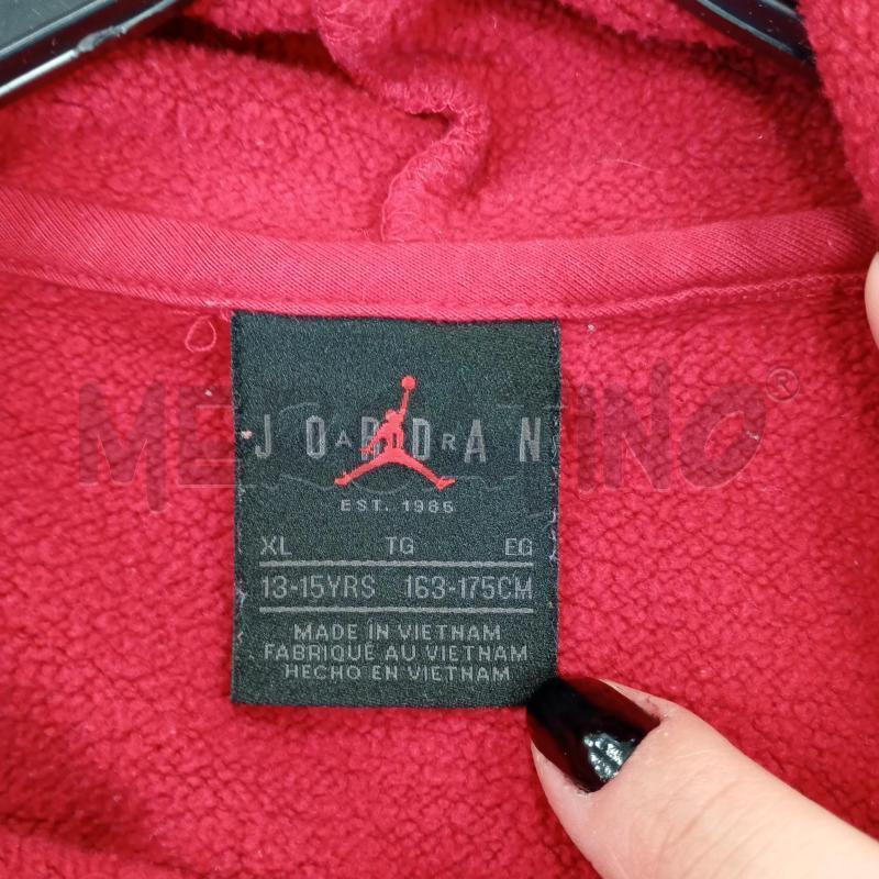 FELPA BAMBINO JORDAN ROSSO  | Mercatino dell'Usato Burolo 4