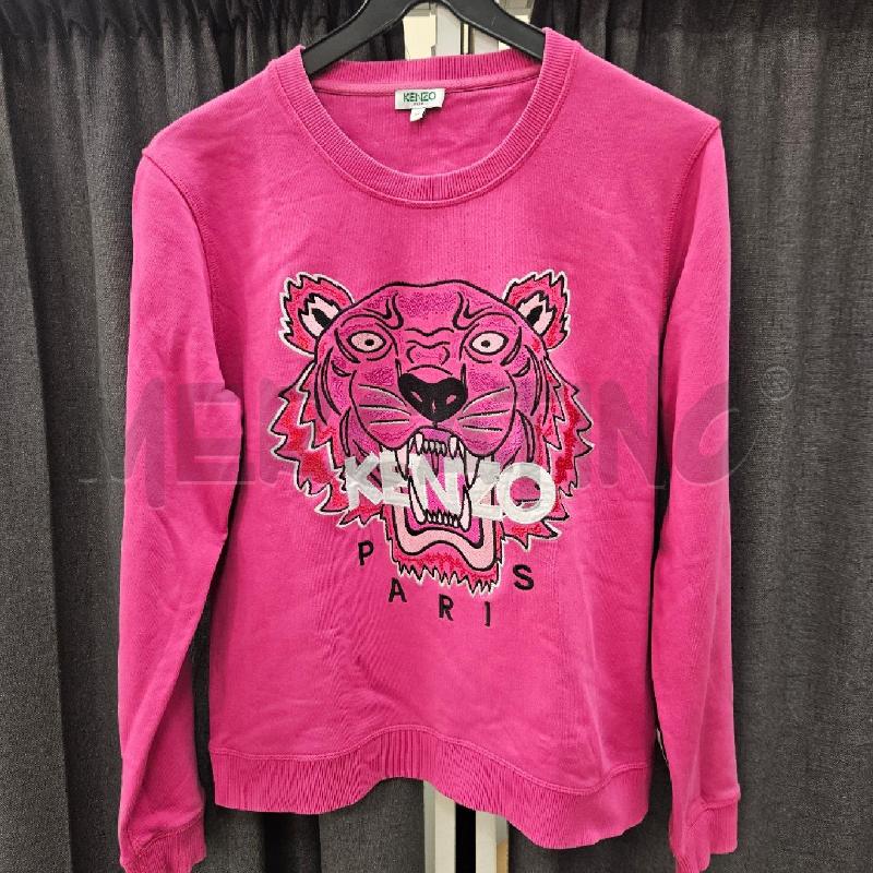 FELPA DONNA KENZO FUCSIA RICAMATA | Mercatino dell'Usato Burolo 1