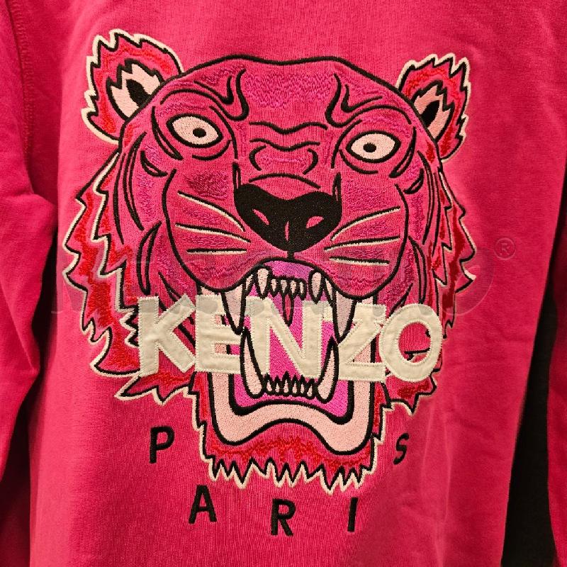 FELPA DONNA KENZO FUCSIA RICAMATA | Mercatino dell'Usato Burolo 2