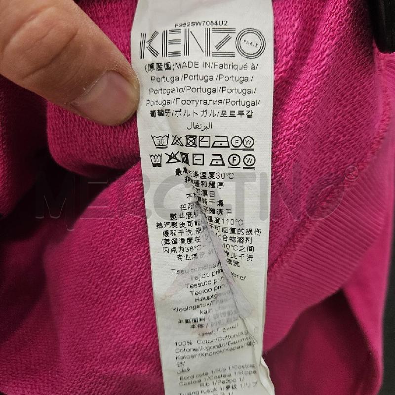 FELPA DONNA KENZO FUCSIA RICAMATA | Mercatino dell'Usato Burolo 4