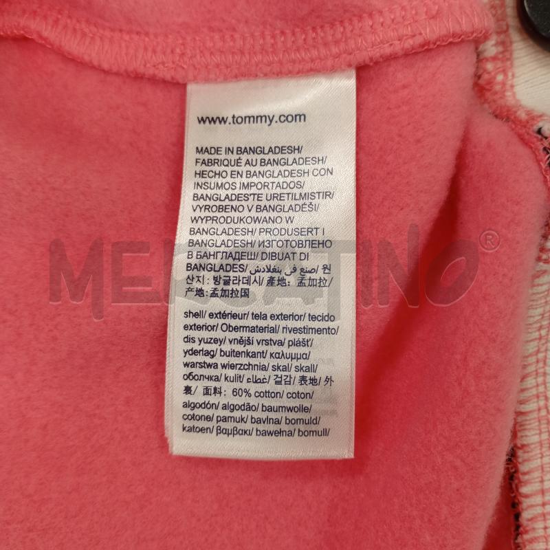 FELPA DONNA TOMMY JEANS ROSA CROP GIROCOLLO  | Mercatino dell'Usato Burolo 5