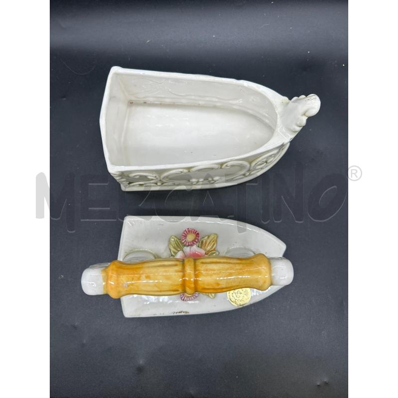 FERRO DA STIRO CERAMICA CON FIORI | Mercatino dell'Usato Burolo 2