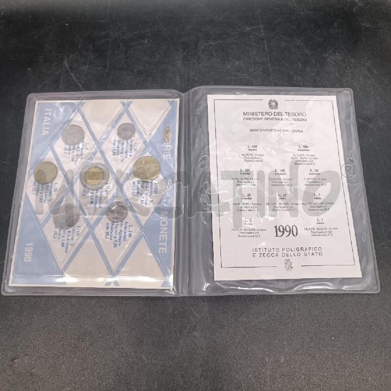 FOLDER MONETE 1990 ZECCA DI STATO | Mercatino dell'Usato Burolo 1