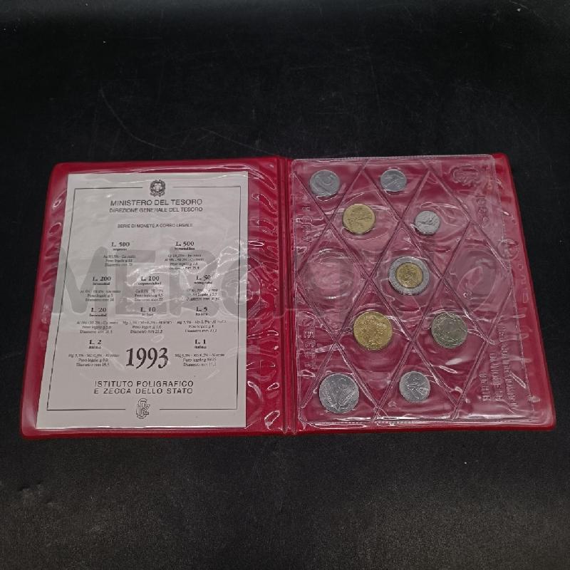 FOLDER MONETE 1993 ZECCA DI STATO | Mercatino dell'Usato Burolo 1