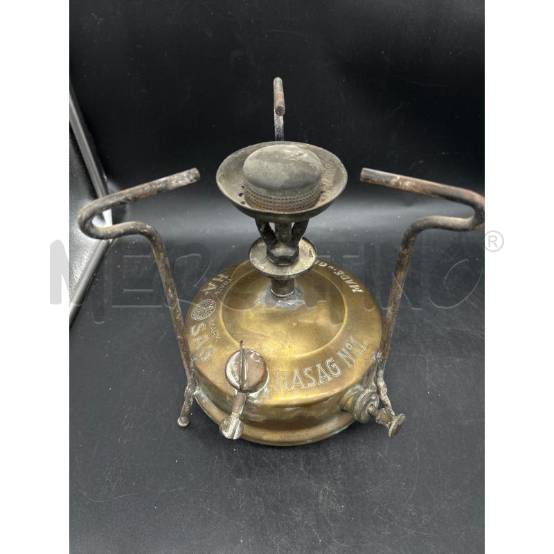 FORNELLINO A GAS VINTAGE BASE OTTONE | Mercatino dell'Usato Burolo 2
