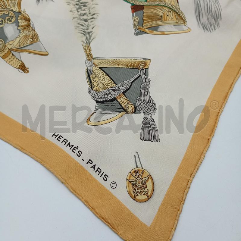 FOULARD HERMES AINCRE CON ELMI FRANCESI  | Mercatino dell'Usato Burolo 2