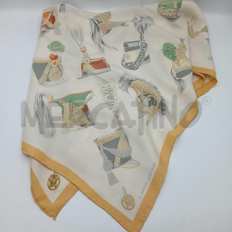 FOULARD HERMES AINCRE CON ELMI FRANCESI  | Mercatino dell'Usato Burolo 3