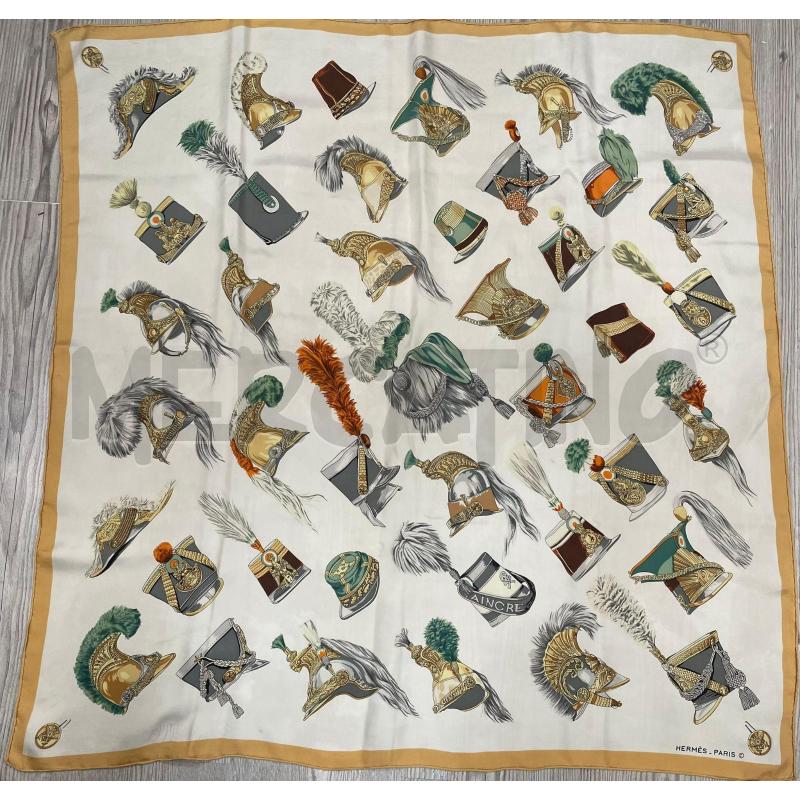 FOULARD HERMES AINCRE CON ELMI FRANCESI  | Mercatino dell'Usato Burolo 4