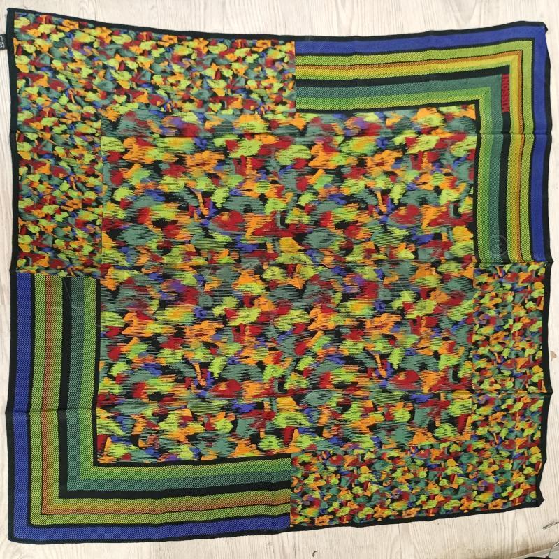 FOULARD MISSONI NERO VERDE BLU SETA | Mercatino dell'Usato Burolo 1