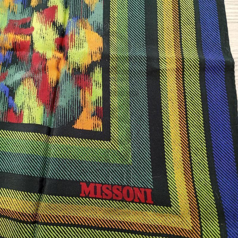FOULARD MISSONI NERO VERDE BLU SETA | Mercatino dell'Usato Burolo 2