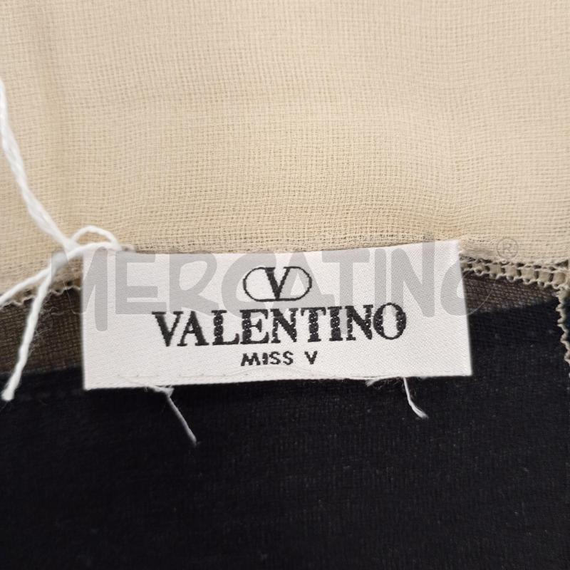 FOULARD PICCOLO VALENTINO 0.57X0,57 BEIGE NERO | Mercatino dell'Usato Burolo 2