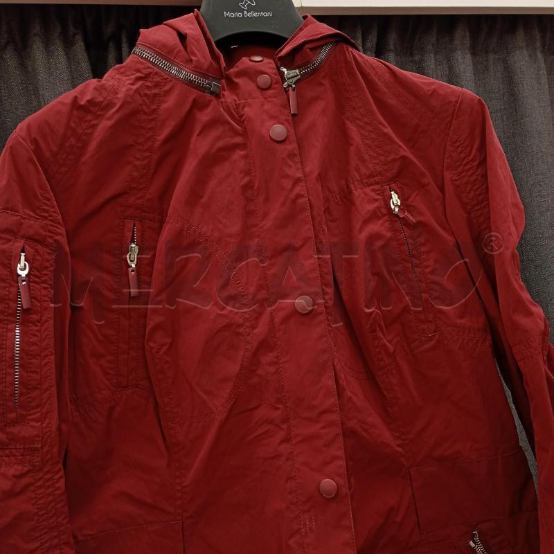 GIACCA A VENTO DONNA PIQUADRO ROSSO GRANATO | Mercatino dell'Usato Burolo 3