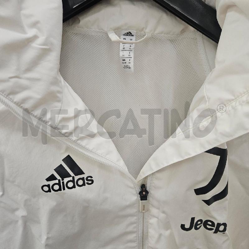 GIACCA A VENTO UOMO ADIDAS JEEP BIANCA MANICA RAGLAN | Mercatino dell'Usato Burolo 2