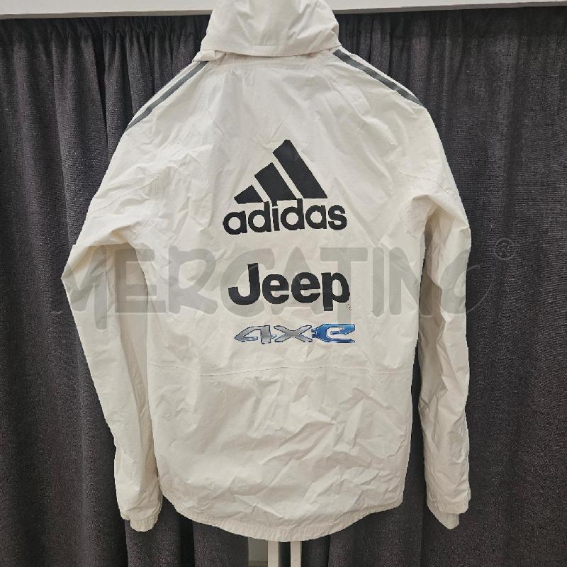 GIACCA A VENTO UOMO ADIDAS JEEP BIANCA MANICA RAGLAN | Mercatino dell'Usato Burolo 3