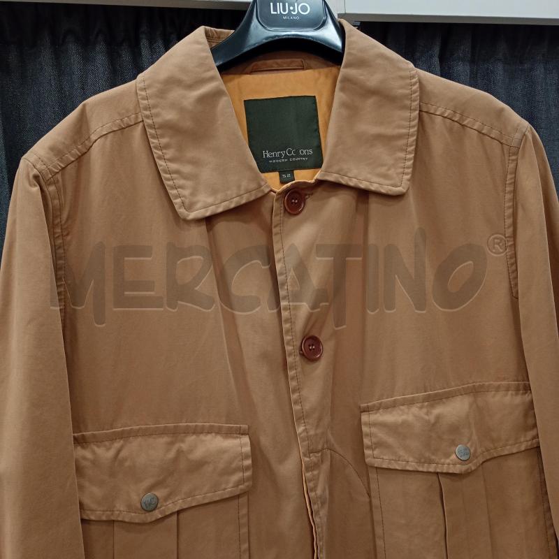 GIACCA A VENTO UOMO HENRYCOTTONS ARANCIO COTONE  | Mercatino dell'Usato Burolo 3