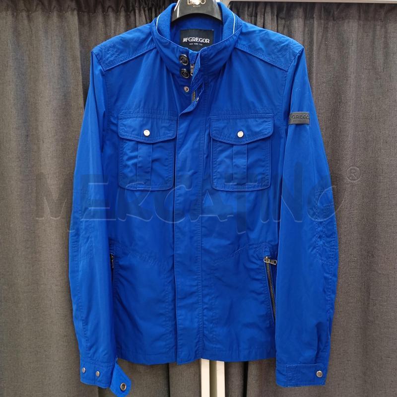 GIACCA A VENTO UOMO MACGREGOR AZZURRO ELETTRICO TASCHINI ZIP  | Mercatino dell'Usato Burolo 1