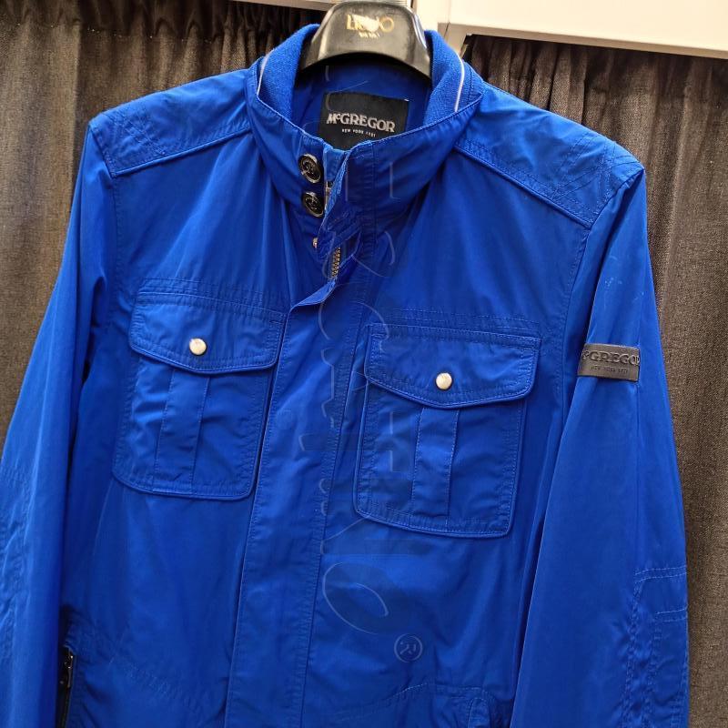 GIACCA A VENTO UOMO MACGREGOR AZZURRO ELETTRICO TASCHINI ZIP  | Mercatino dell'Usato Burolo 3