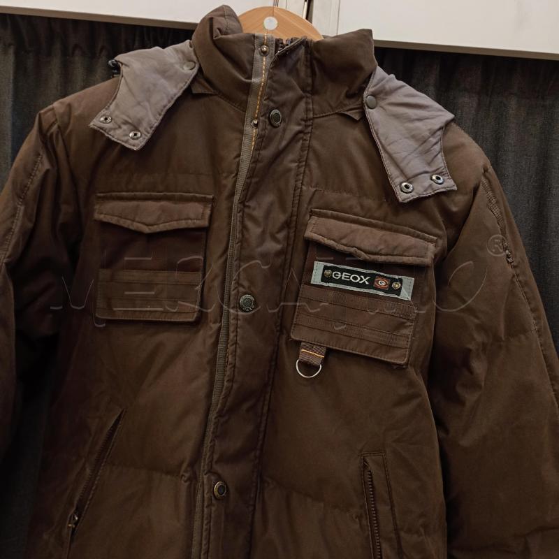 GIACCA BAMBINO GEOX MARRONE CON TASCA CAPPUCCIO | Mercatino dell'Usato Burolo 3