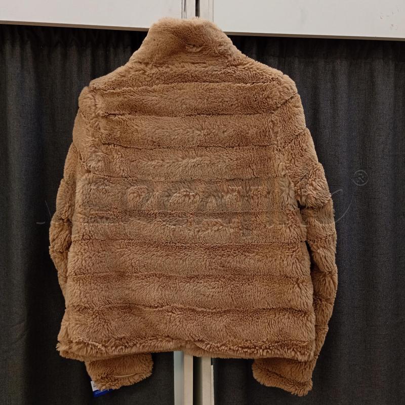 GIACCA DONNA BEIGE PELLICCIOTO A ZIP | Mercatino dell'Usato Burolo 2