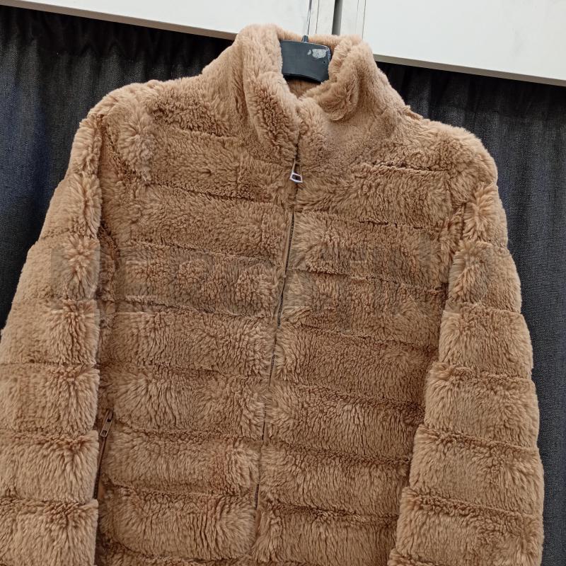 GIACCA DONNA BEIGE PELLICCIOTO A ZIP | Mercatino dell'Usato Burolo 3