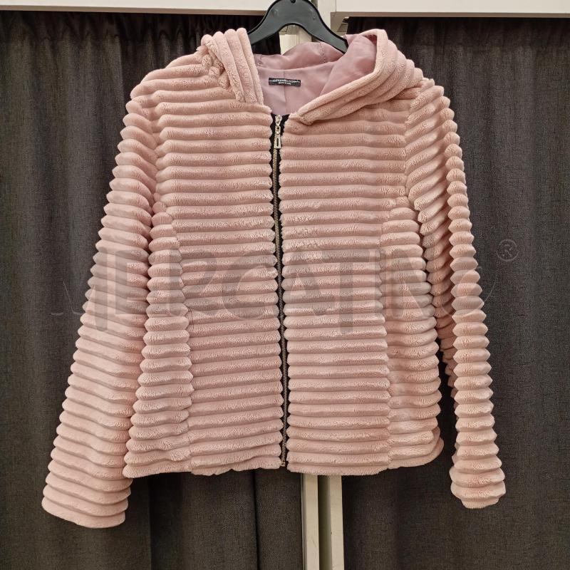 GIACCA DONNA PITTARELLO ROSA CIPRIA PELLICCIOTO CON CAPPUCCIO | Mercatino dell'Usato Burolo 2